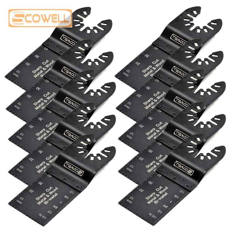 

30% Off 10 Pcs 34mm HSS Bi-metal Oscillating MultiTool Saw Blades Fit for Wood and Metal Cutting Renovation Saw FREE SHIPPING