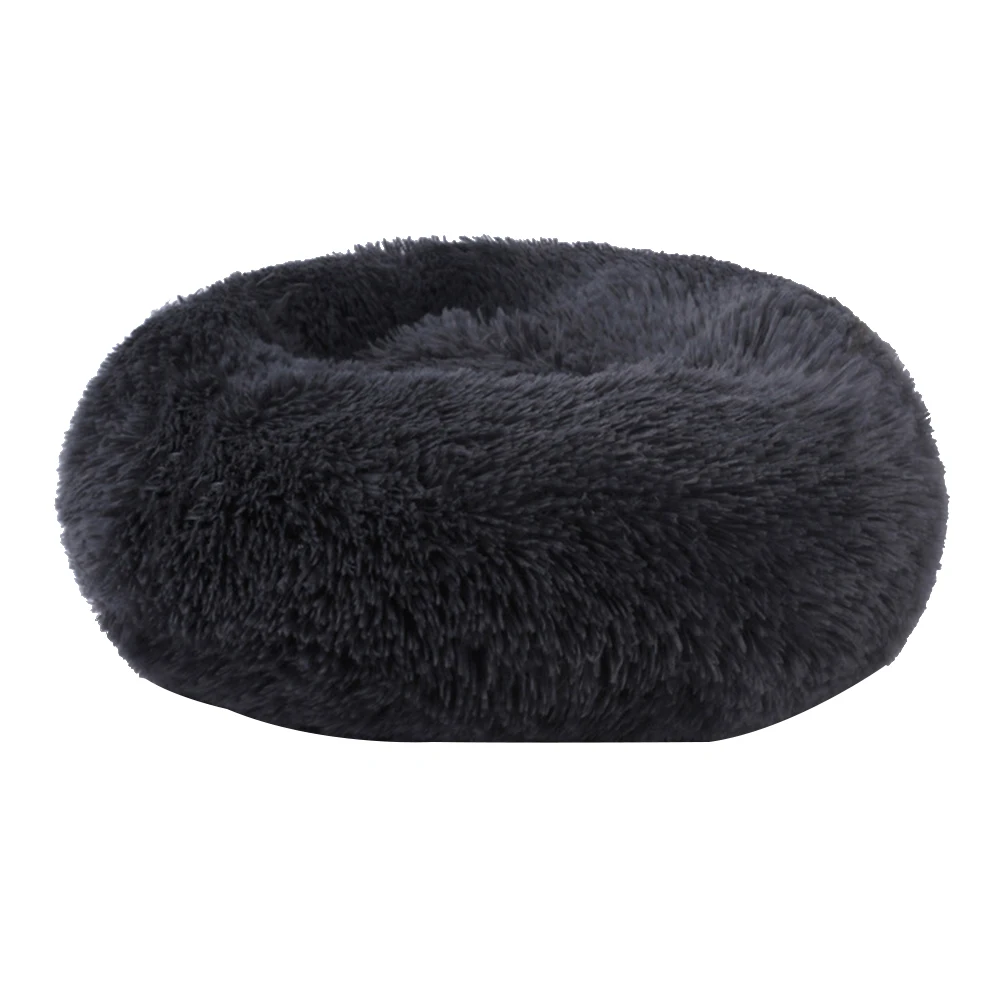 Best Extra Soft Mat Waterproof Plush Donut Cats Nest Warm Pet Sofa Cushions Sleeping Comfortable Washable Dog Beds Round