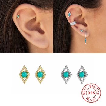 

MARY 925 Sterling Silver Stud Earrings For Women brinco Pierced Earring Carrting Earing Oorbellen Couple Gift Fine Jewelry