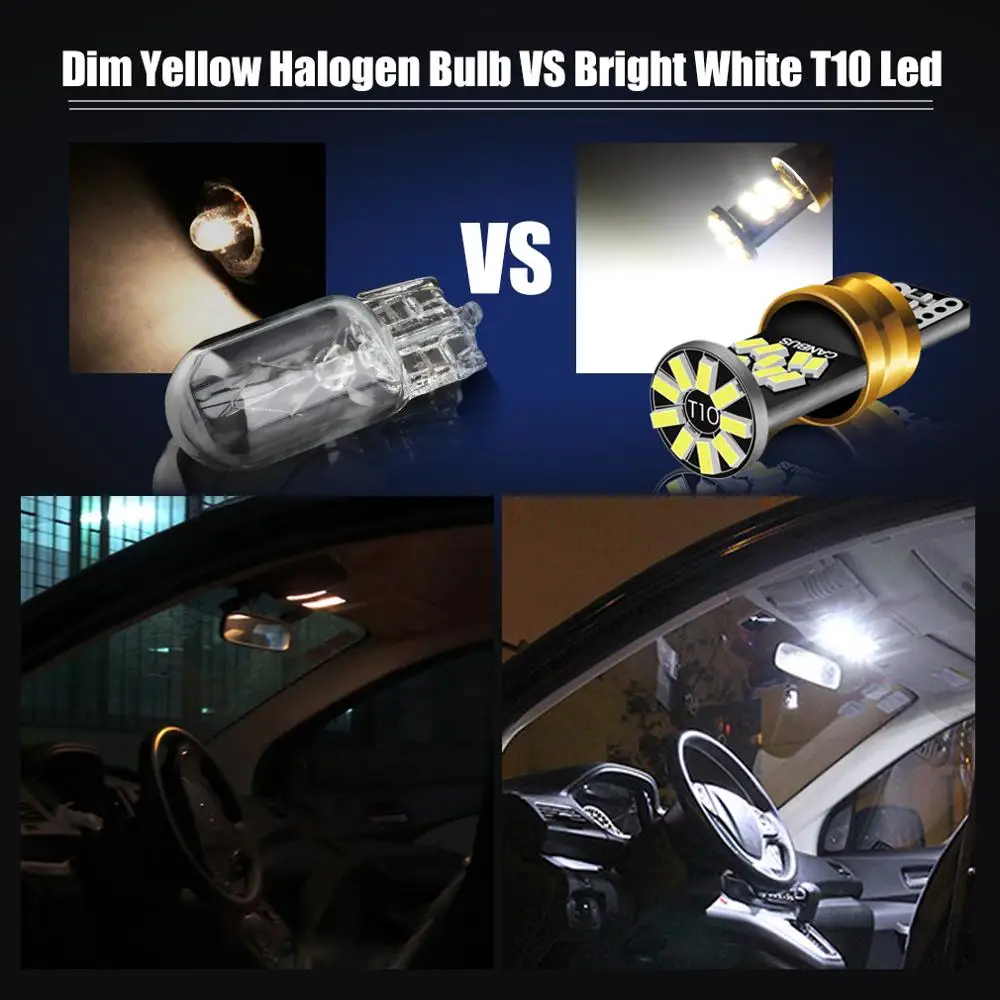 W5W T10 LED Canbus Light Bulbs Car Interior Reading Parking Lights