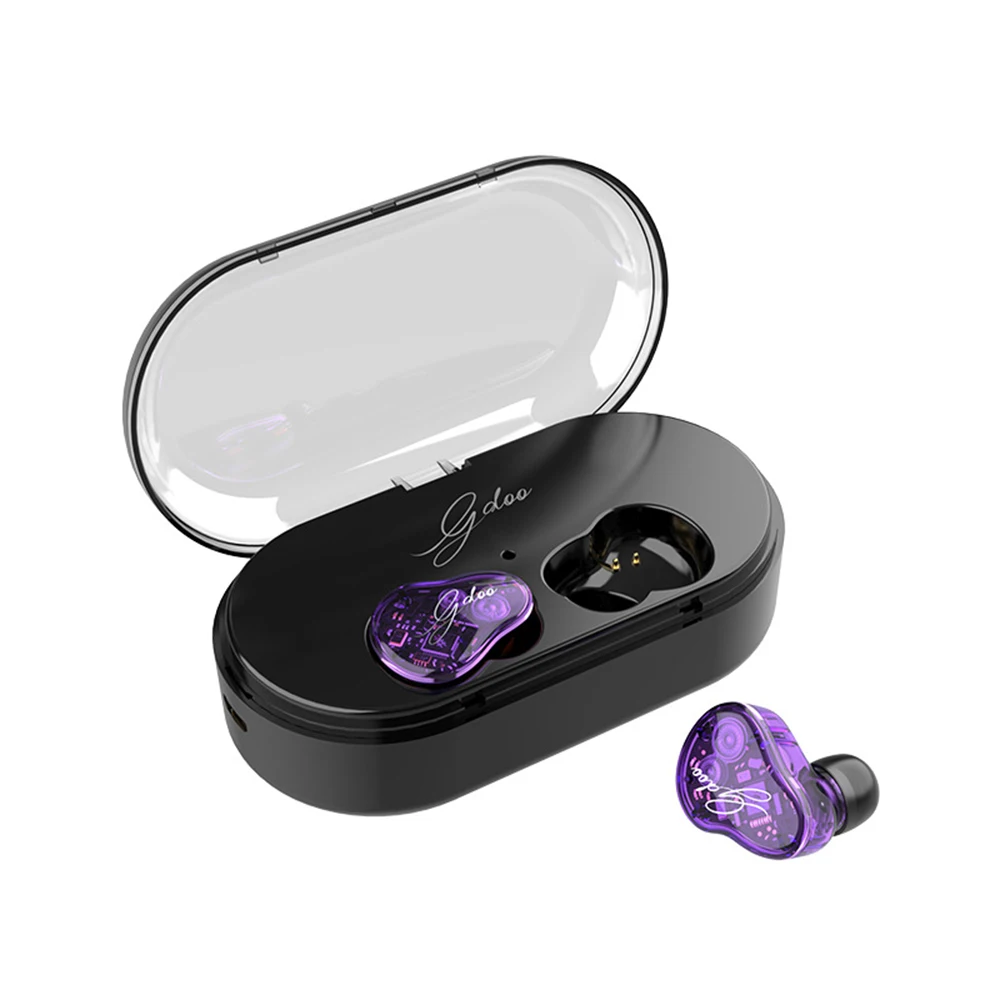 Z6 TWS Bluetooth 5.0 Earphone HiFi Bass Headset Graphene Smart Touch Dual Dynamic Driver IPX7 Waterproof In-Ear phone