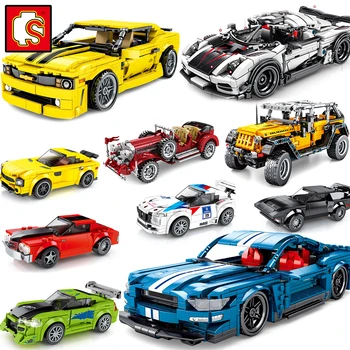 

Kids Toys Technic Legoinglys Building Blocks Super Racing Car Bricks DIY Educational For Boys Speed Model Kit Gifts