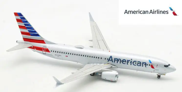 Inflight AMERICAN BOEING 737 MAX 1/200 diecast plane model aircraft N324RA |