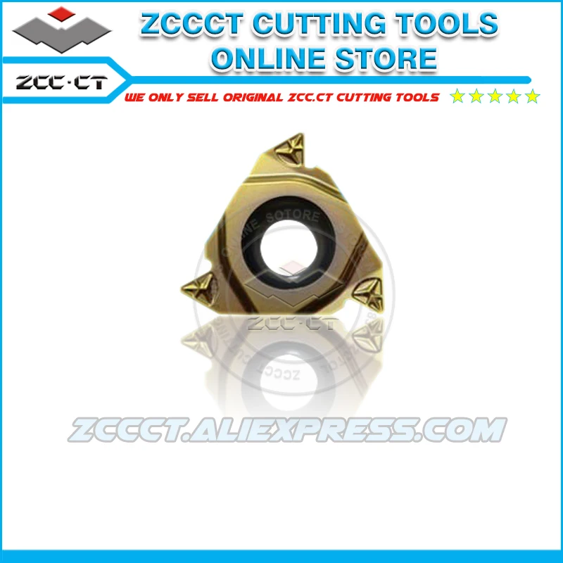 10 шт. ZCC CT токарные наконечники для инструментов RT22.01W 4.00GM YBG201 4 шаг резьбы вставки
