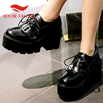 

JOUIR TALONS Dropship Women Pumps High Wedges Round Toe High Platform Spring/Autumn Casual Woman Shoes