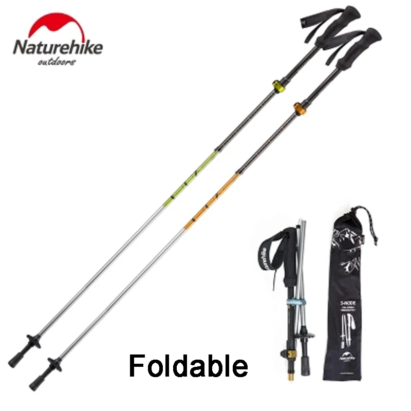 Naturehike Ultralight Walking Stick 5 Section Hiking Stick Foldable
