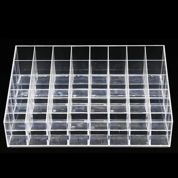 

40-Grid Lipstick Holder Clear Acrylic Lipstick Organizer Display Stand Cosmetic Makeup Storage Box for Lip Glaze LXH