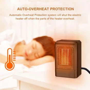 

Hot Mini Portable Ceramic Heater Safe 500W Electric Hot Fan Home Winter Warmer Indispensable Heating Device for Fast Heating