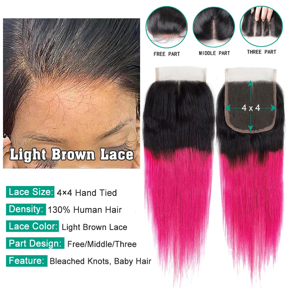 sexay ombre human hair bundles with closure brazilian hair weave bundles with closure 3 bundles with closure (4)
