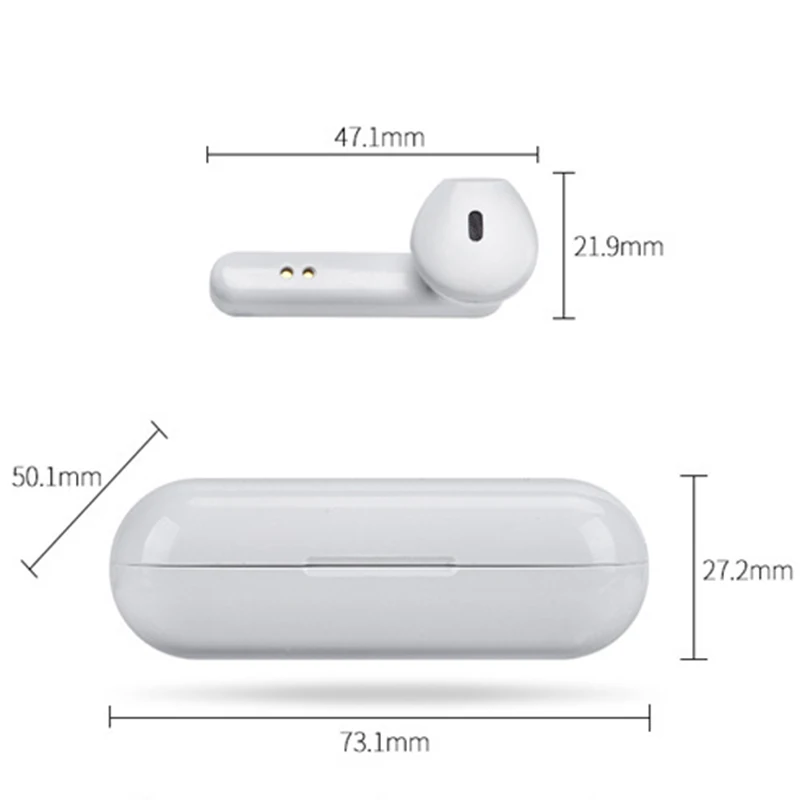 TWS Bluetooth Wireless Headphones Color Earphones Hifi Sports IPX5 Waterproof Earbuds Bluetooth 5 0 Earphone Headset With Mic