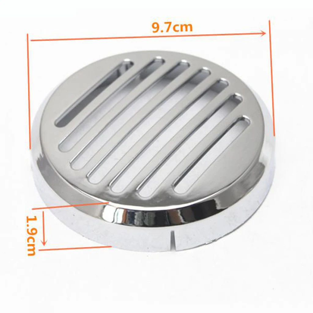 3.5' Round Slotted Horn Cover For Honda VLX VTX VT Shadow Sabre Cruiser Bike Motorbike Horn Cover Motorcycle Accessories