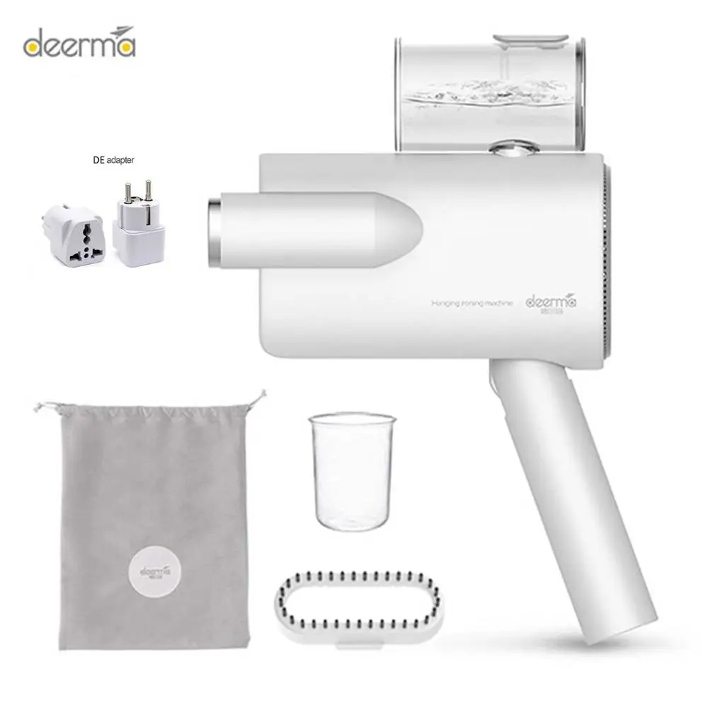 HS011 Add DE Adapter Новинка Xiaomi Deerma 220 В ручной отпариватель для одежды бытовой портативный паровой утюг для одежды щетки для бытовой техники - Цвет: HS011 Add DE Adapter