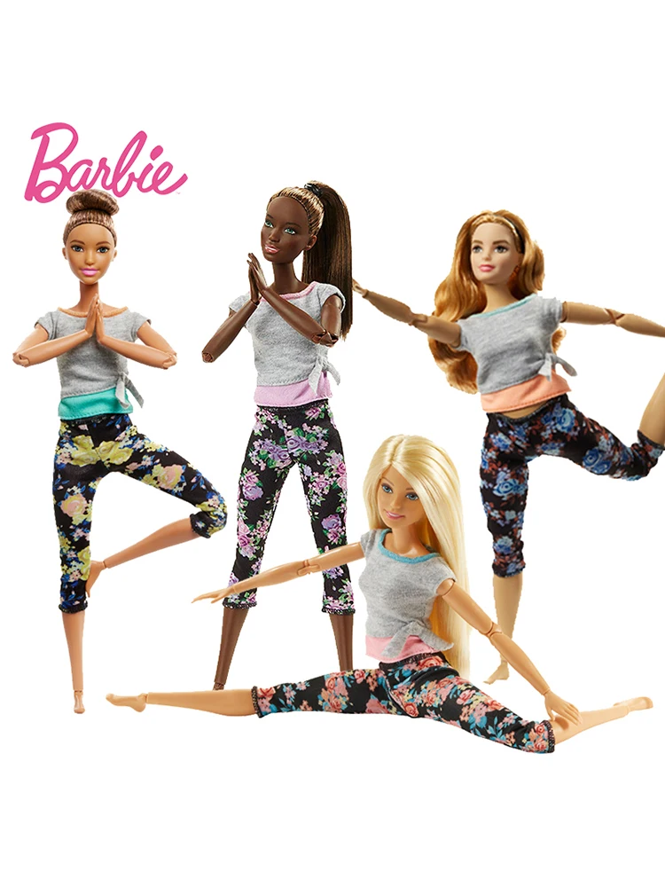 Оригинальная кукла Барби, шарнирное движение, гимнастика, Йога, танцор, футболист, кукла Барби, Детская развивающая игрушка, подарок для девочки FTG80