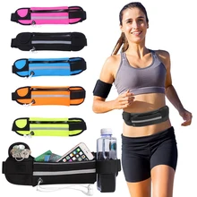 

Running Waist Bag Waterproof Phone Container Jogging Hiking Belt Belly Bag with Bottle Holder Women Gym Bag Sport Accessories