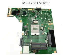Carte mère MS 1758 originale pour ordinateur portable MSI CX70 GP70, test MS 17581 OK, 1.1 VER: 100% 