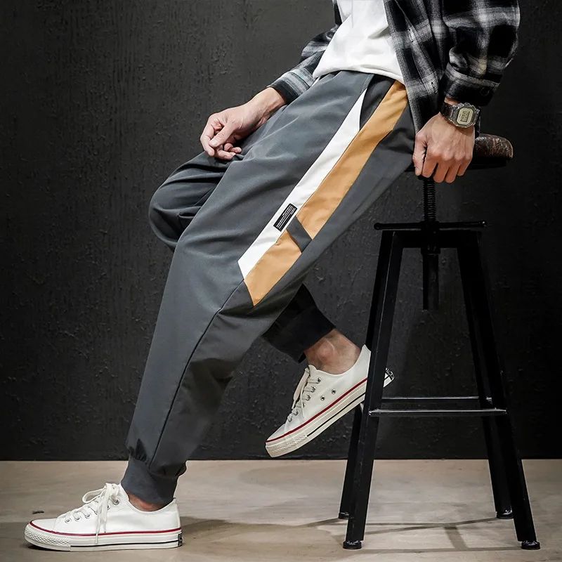 

2020 Spring New Style Japanese-style Macheda Large Size Contrast Color Sports Ninth Pants M-5x Hk2007