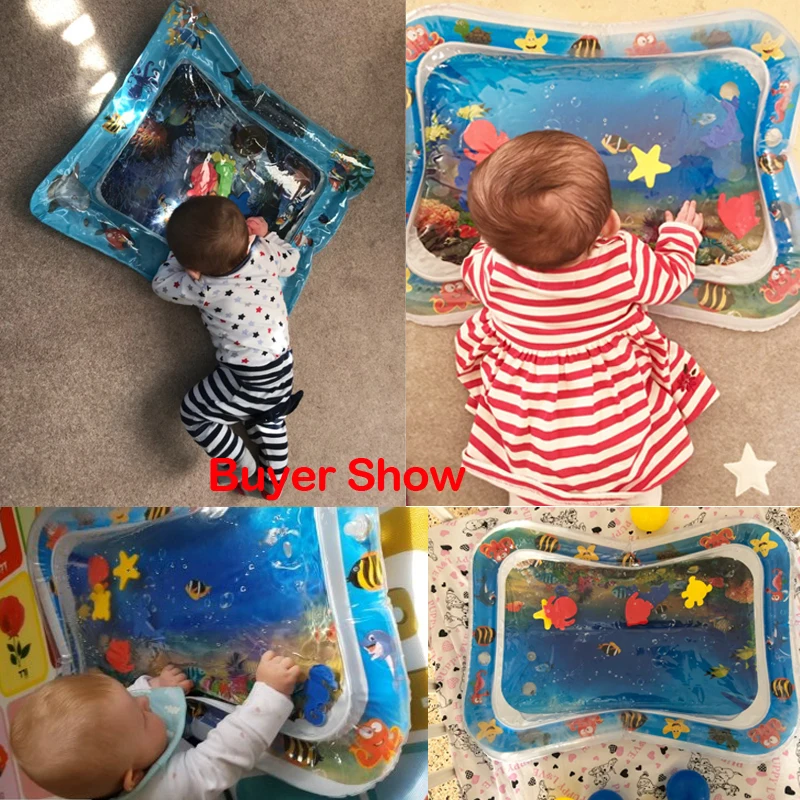 Детский водяной игровой коврик игрушки для новорожденных из ПВХ малышей веселая