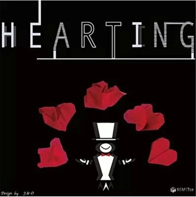 Hearting by Way& Himitsu Магия красное сердце складные фокусы комедия улица крупным планом Магическая карта Магическая иллюзия, трюк, реквизит