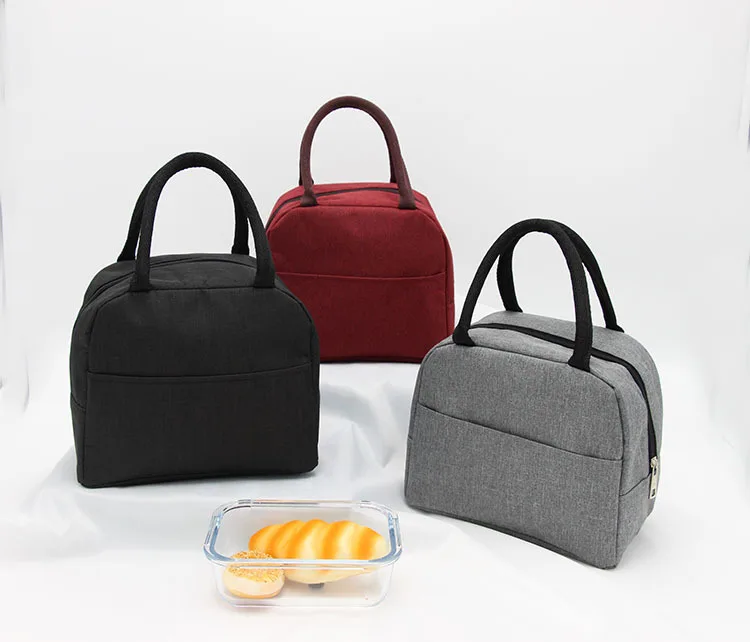 

Portable Lunch Bag 2019 New Thermal Insulated Lunch Box Tote Cooler Bag Bento Pouch Lunch Container School Food Storage Bags