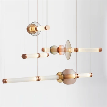 

Modern Fashion Art Led Pendant Lights Lighting Nordic Minimalism Cord Pendant Living Room Decorative Hanging Lamp Light Fixture