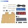 Red/Blue/Green/White LED Electronic Clock Microcontroller Digital Clock Time Light Control Temperature Thermometer DIY Kit ► Photo 3/6