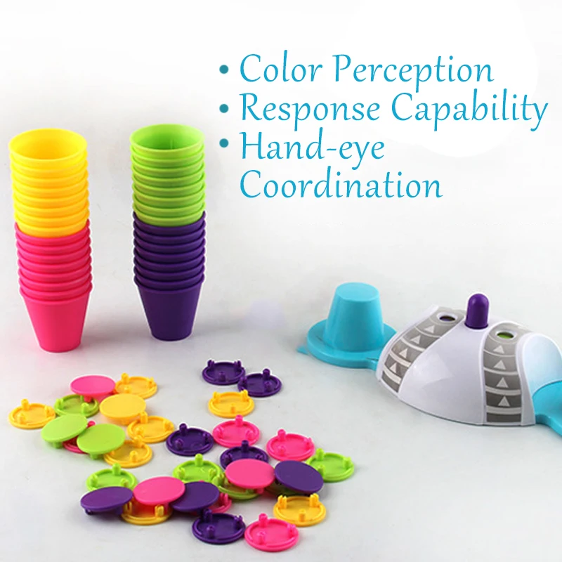 Stacking Toys Folding Cup Stracking Game Set Hand-speed Competitive Competition Interaction Educational Play Toys Speed Training
