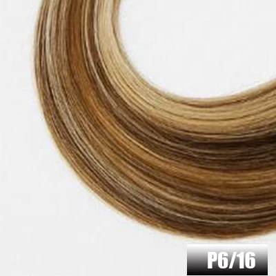 Накладные Человеческие волосы Remy для наращивания, накладные волосы, пепельный блонд, 22 дюйма, 1 г на прядь, 50 прядей, накладные волосы Forever pro - Цвет: P6-16