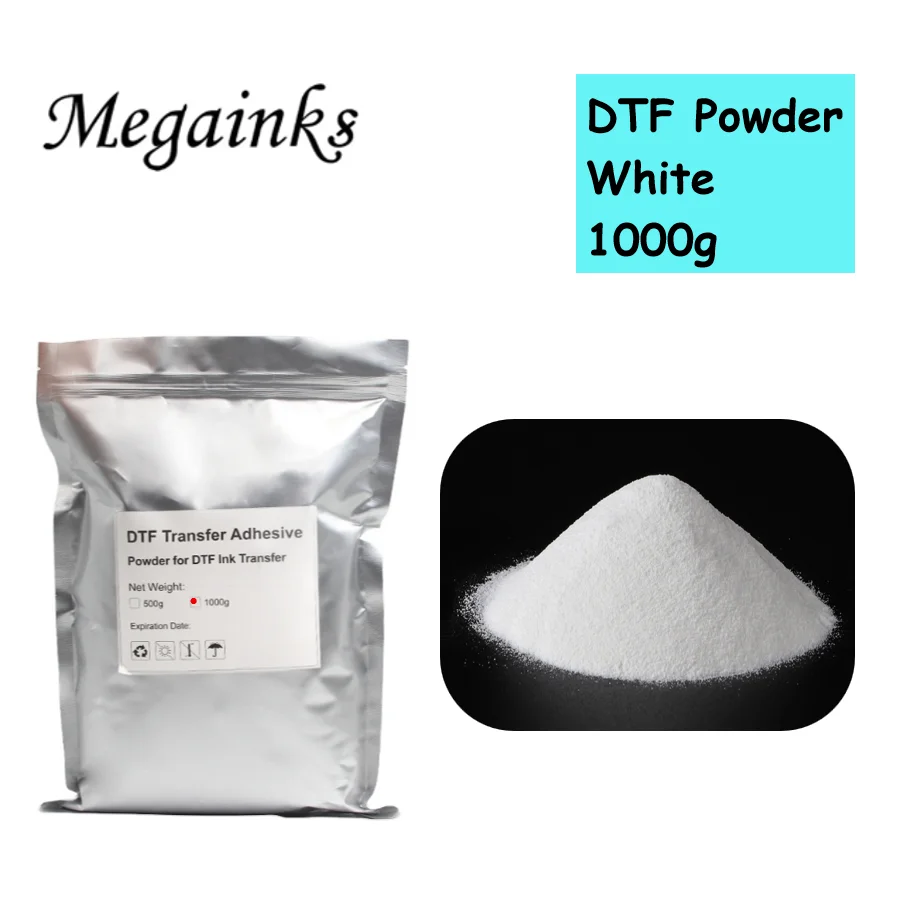 Impressão Branca do Filme de Transferência Direta Pet Tinta Dtf pó Quente do Derretimento 1000g 500g - Imagem 5
