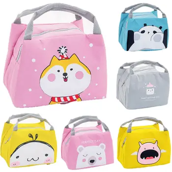 

Cute Portable Insulated Lunch Bag Box Picnic Tote Cooler Insulated Thermal Cooler Bento Lunch Box Tote for Women Girls Kids