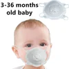 0-3 Age Newborn Infant Baby kids 3D Face Mask with Valve 4-layer Meltblown Non-woven Filter Children Mask Mascarillas 1
