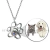 Customzied  Photo Projection Necklace Footprints Cat Dog Paw 100 Languages I Love You Projection Necklace Memory Jewelry ► Photo 1/6