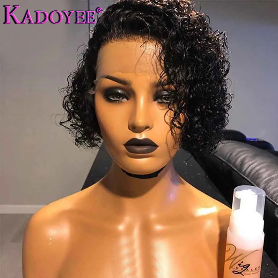 pixie cut wig human hair