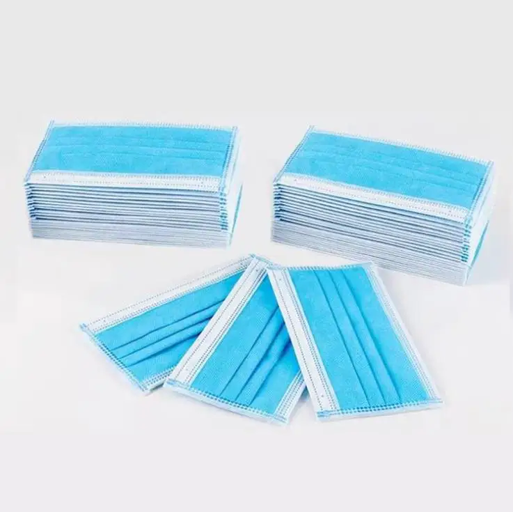 

Hot Sale 50 pcs Disposable medical mask Non Woven Disposable Anti-Dust Surgical Earloops Masks off the shelf coronavirus test