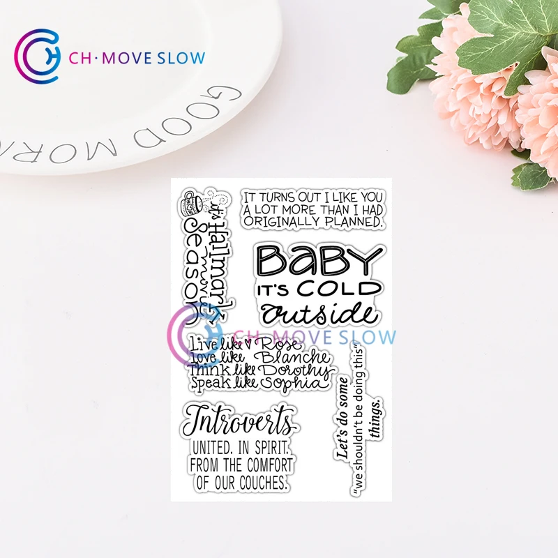 CH детский силиконовый штамп трафарет с тиснением для скрапбукинга Craft DIY альбом открыток свадебные