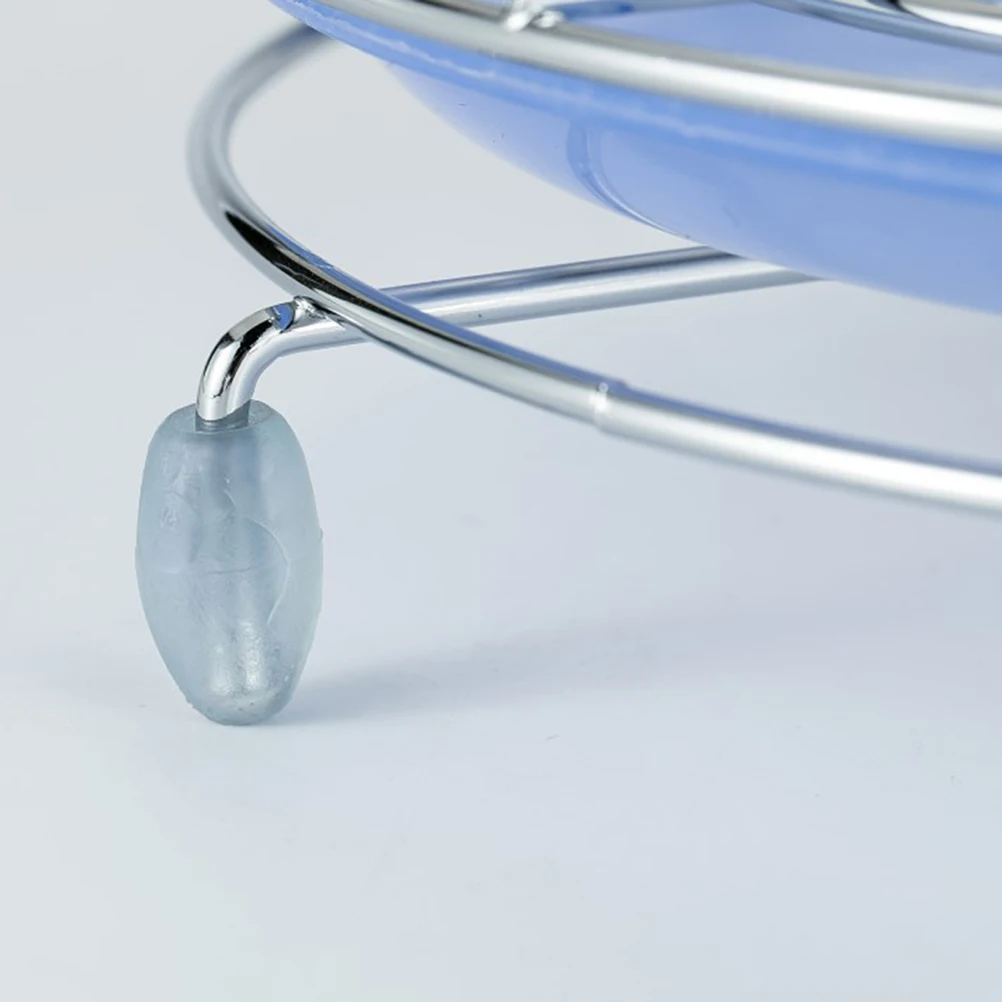 Alloy Six Cups Holder Hanging Upside Down Cups Organizer Mugs Dryer Cups Rack Kitchen Supplies with Tray for Hotel Random Color