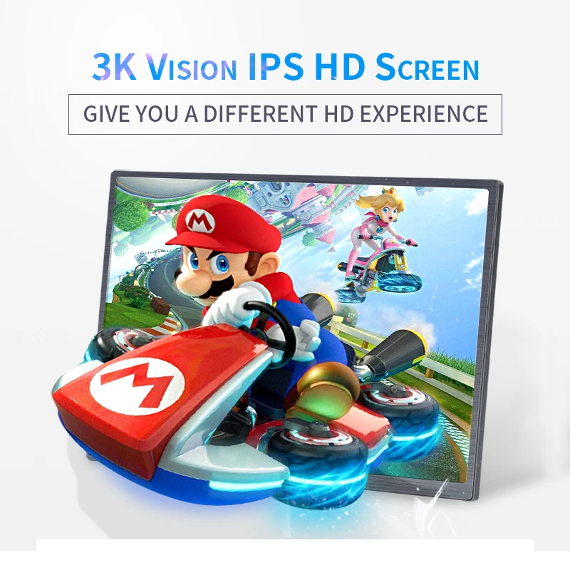 13," 4 K 3000x2000 ips портативный монитор дисплей для Ps4 компьютера ПК ноутбука игровой монитор экран HDMI+ DP