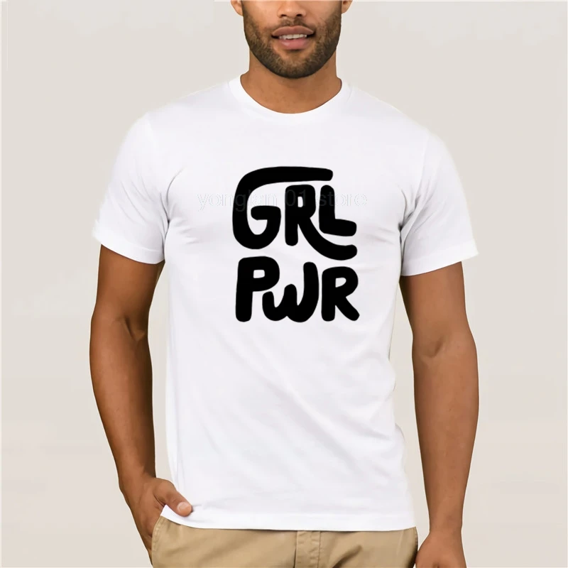 

2020 Fashion Men T shirt Street Short Sleeve girl power t shirt 100% Cotton
