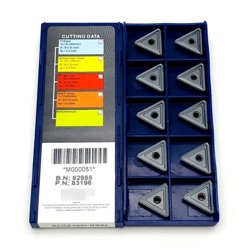 TPKR1603 TPKR 1603 PDTR LT30 лезвие из твердого сплава с PVD покрытием внешний токарный