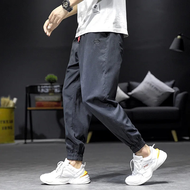 

Summer Thin Section Pants Men's Korean-style Trend Casual Pants Loose Capri Pants Popular Brand Ankle Banded Pants MEN'S Overall