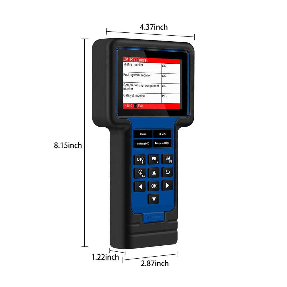 Автомобильный диагностический инструмент OBD2 THINKSCAN TS601For En ABS SRS 4 сервисы сброса PK