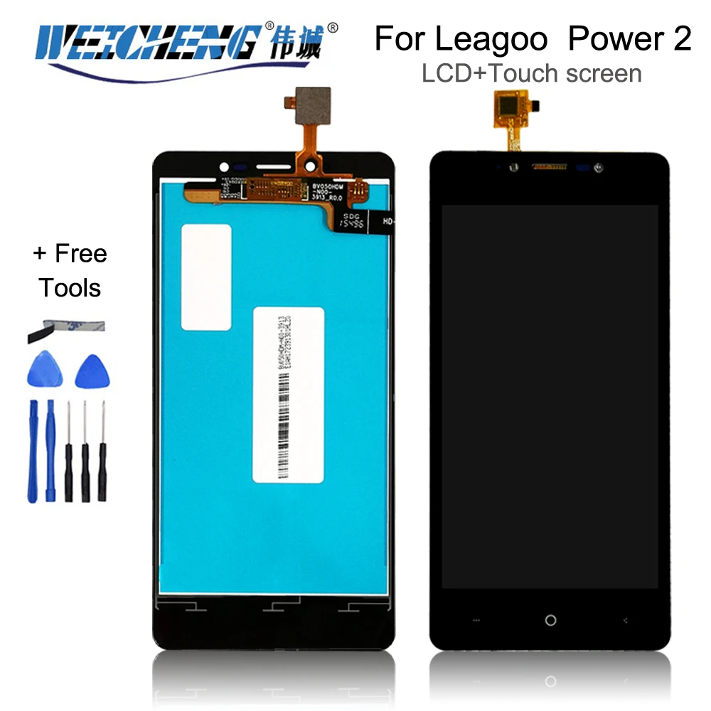 ЖК-дисплей 5 0 дюйма для Leagoo Power 2 аксессуары смартфона сменный дисплей мобильного