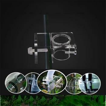 

New Acrylic Aquarium Hose Air Tube Fixing Clip Clamps Holder Glass Fish Tank Filter Filtration Mount Water Pipe Hanger Clip