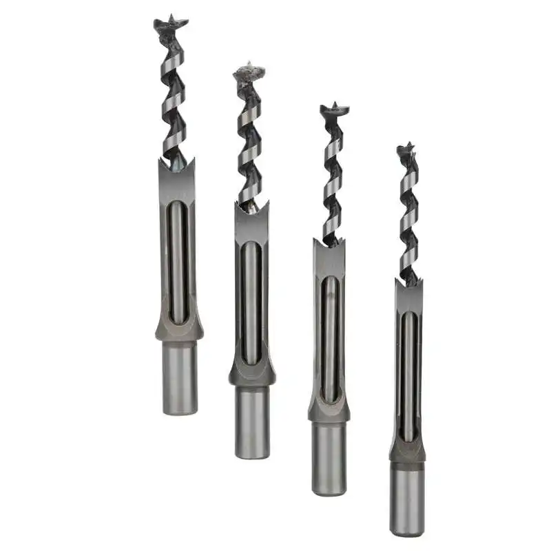 Details about   4pcs 14‑19mm Woodworking Squarehole Drill Bits Bearing Steel Drill Bits Set 