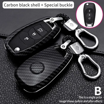 Carbon Fiber Car Smart Key Cover Case Fob For Chevrolet Cruze Spark Camaro Volt Bolt Trax Malibu Sonic Protect Shell Accessories - Carbon Fiber Car Smart Key Cover Case Fob For Chevrolet Cruze Spark Camaro Volt Bolt