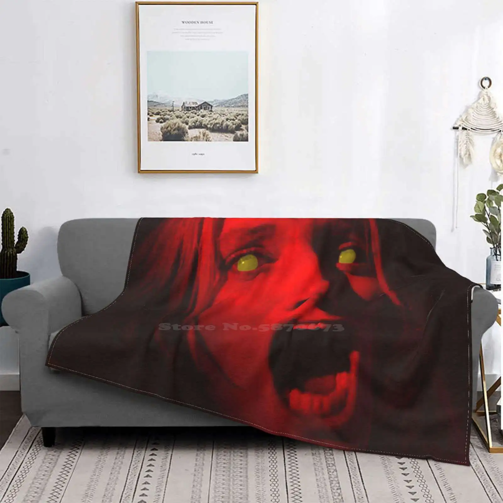 The Beyond Pop Art Soft Warm Light Thin Coperta Pop Art Beyond Fulci Lucido Giallo Film Horror Film Film Cinema Colorato