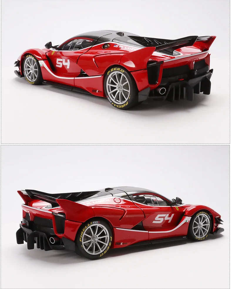 Bimeigao 1: 18 модель сплава Модель автомобиля Ferrari FXXK твердый переплет суперкар модель коллекция подарок
