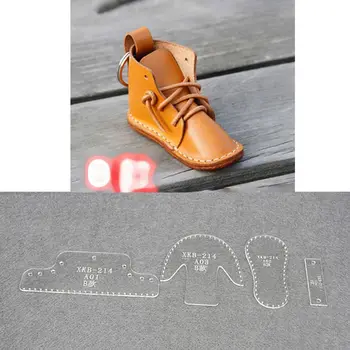 

Small Shoes Mould Acrylic Keychain Stencil Set Boots Pendant Acrylic Template LX9E