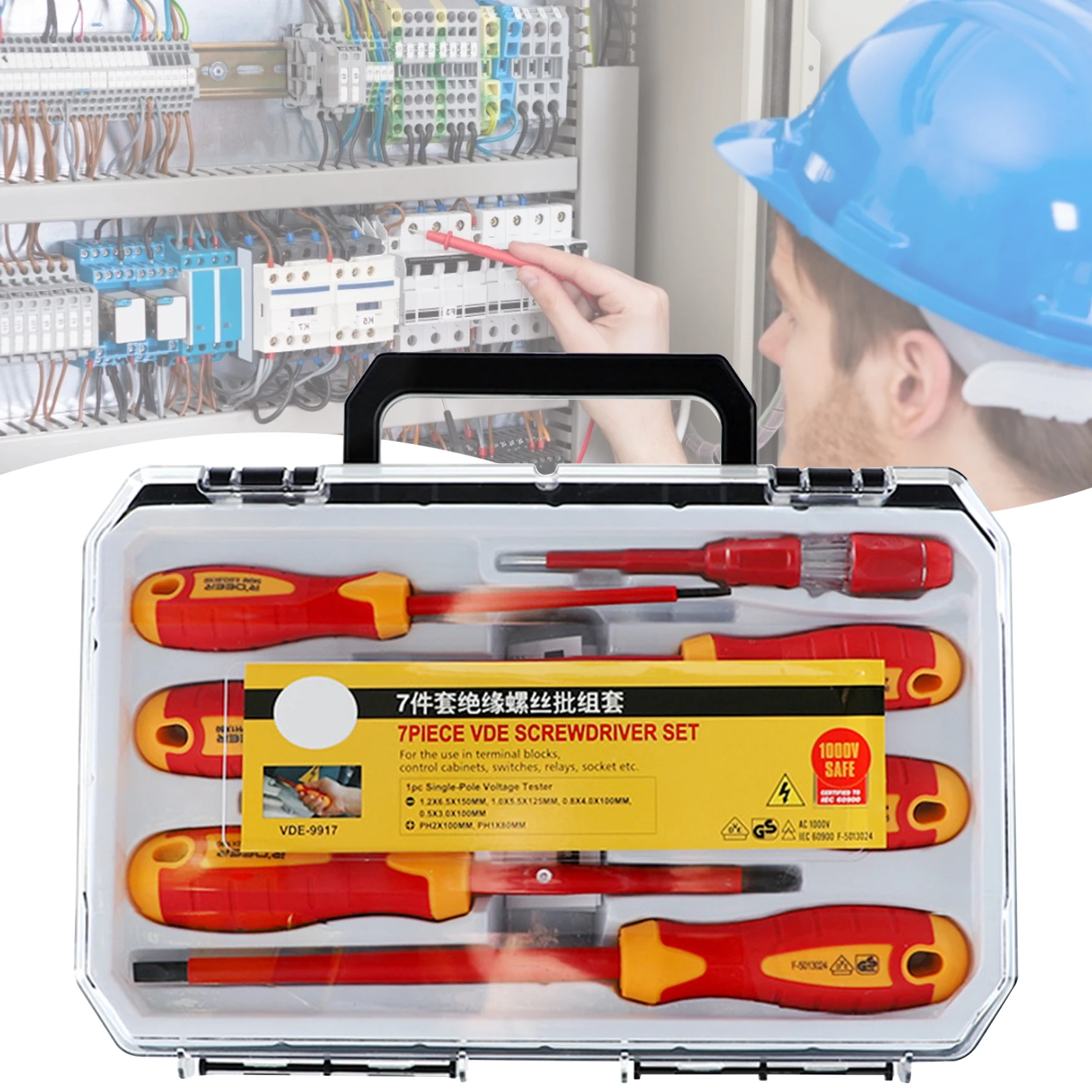 

7PCS Screwdriver Set Multi-function Electrician Tool Torx Hex Screwdriver Bit Set Hand Tools