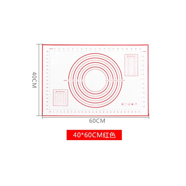 Силиконовые коврики для выпечки лист тесто для пиццы антипригарный держатель для кондитерских изделий Кухонные гаджеты Инструменты для приготовления пищи посуда Аксессуары для выпечки - Цвет: RED - 3