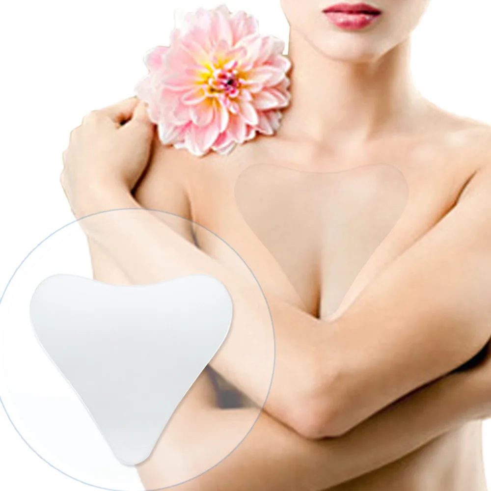 

Reusable Anti Wrinkle Chest Pad Silicon Transparent Anti aging Wrinkles Removal Triangle Prevent Chest Wrinkle Pad